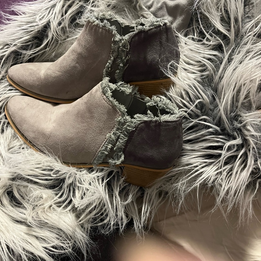 Stylish Gray Ankle Boots